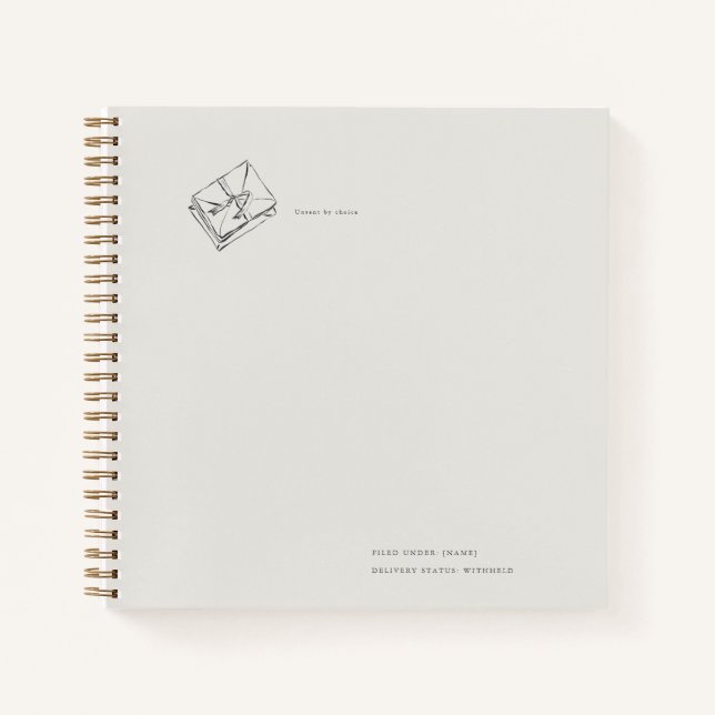 Carnet Vintage Epistolary Aesthetic (Devant)