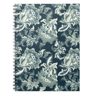 Carnet Vintage ethnique fleuri sans couture motif. folklo