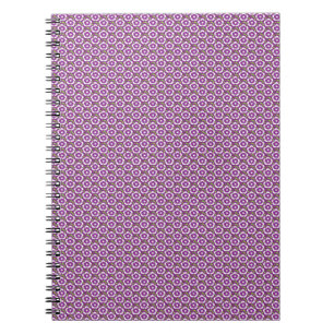 Carnet Vintage fleuri violet Dianthus Barbatus motif
