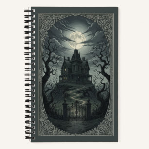 Carnet Vintage gothique victorien manoir hanté d'archives