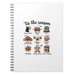 Carnet Vintage Halloween Season Checklist Shirt Design_1
