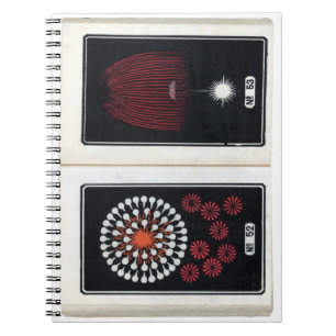 Carnet Vintage Japanese Fireworks Colorful Explosions