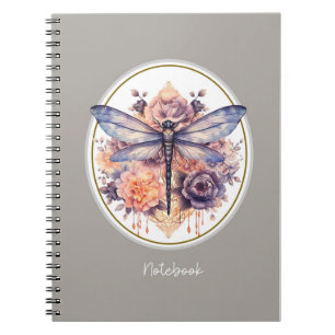 Carnet Vintage libellule florale
