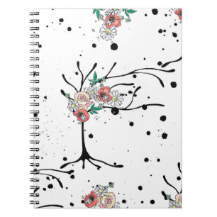 Carnet Vintage main dessinée sans faille graphique motif