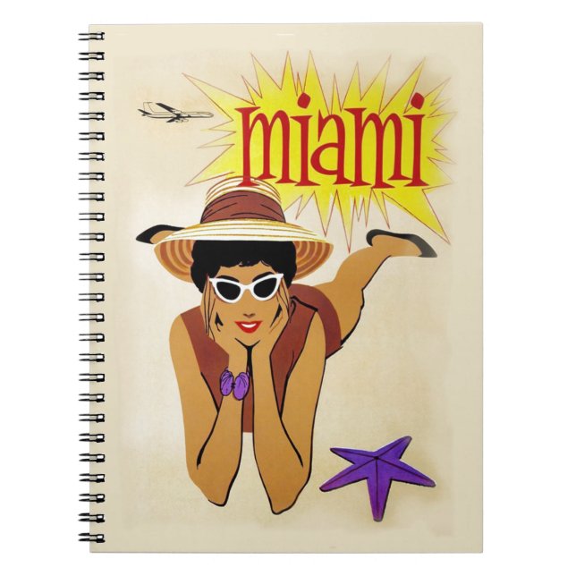 Carnet Vintage Miami Beach (Devant)