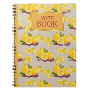 Carnet vintage Motif citron
