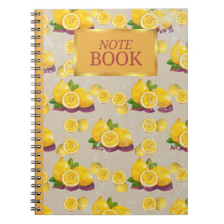 Carnet vintage Motif citron