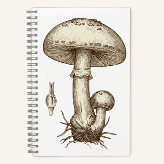Carnet Vintage Mushrooms