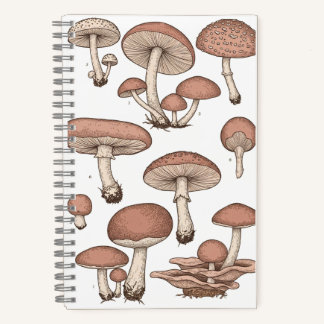 Carnet Vintage Mushrooms Notebook