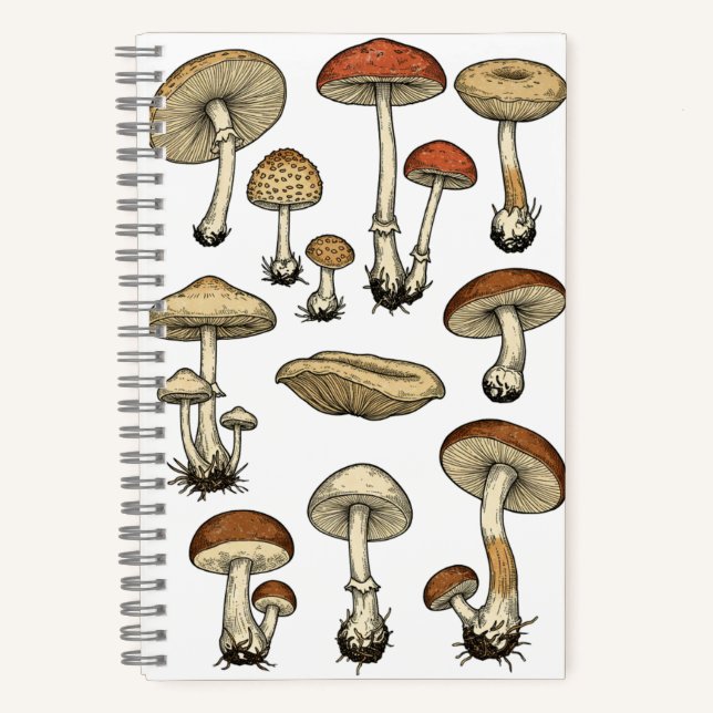 Carnet Vintage Mushrooms Notebook (Recto)