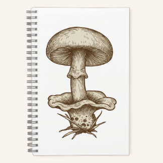 Carnet Vintage Mushrooms Notebook