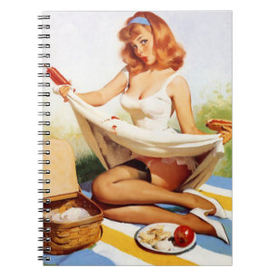Carnet Vintage Naughty Picnic Pin Up