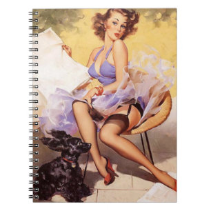 Carnet Vintage Naughty Violet Pin Up