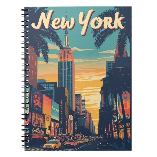 Carnet Vintage New York City Skyline (Devant)