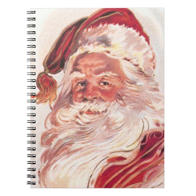 Carnet Vintage Noël Père Noël (Devant)