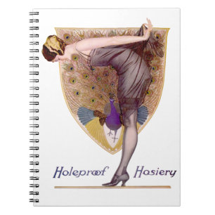 Carnet Vintage Peacock Femme Flapper Plutôt