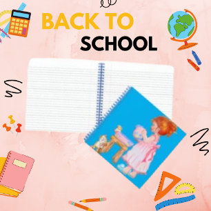 Carnet Vintage Retro Pretty Little Girl