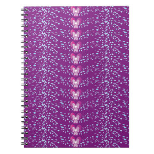 Carnet Vintage rose Floral Violets fond d'écran motif