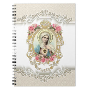 Carnet Vintage Roses de la Vierge Marie