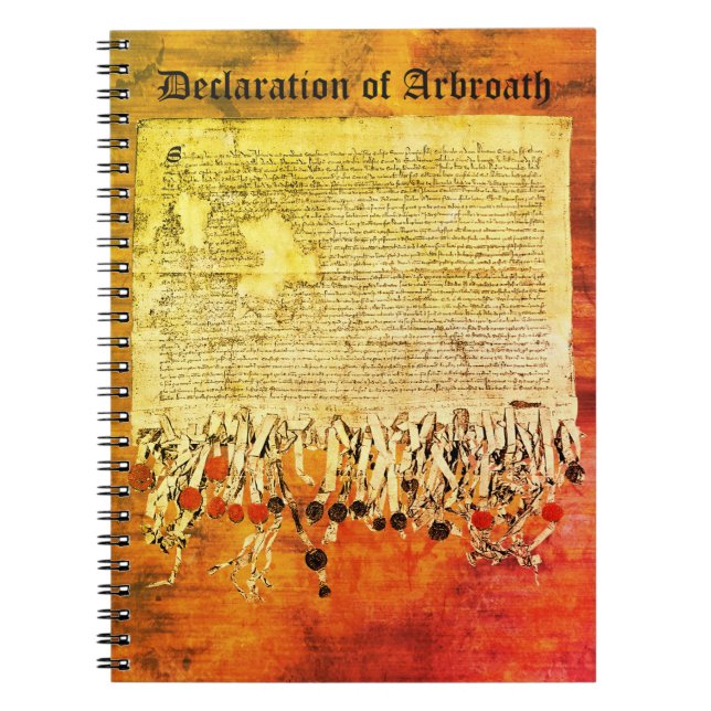 Carnet Vintage Scottish Declaration of Arbroath Parchment (Devant)