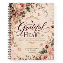 Vintage Shabby Chic Grateful Heart Prière