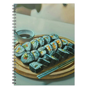 Carnet Vintage Sushi Artwork