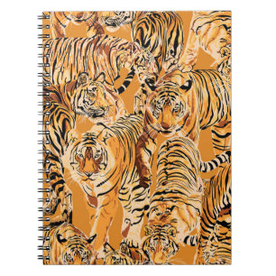 Carnet Vintage Tiger Safari Motif de la faune