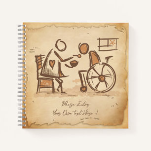 Carnet Vintage Vieux Mode Aide-soignant, Infirmière