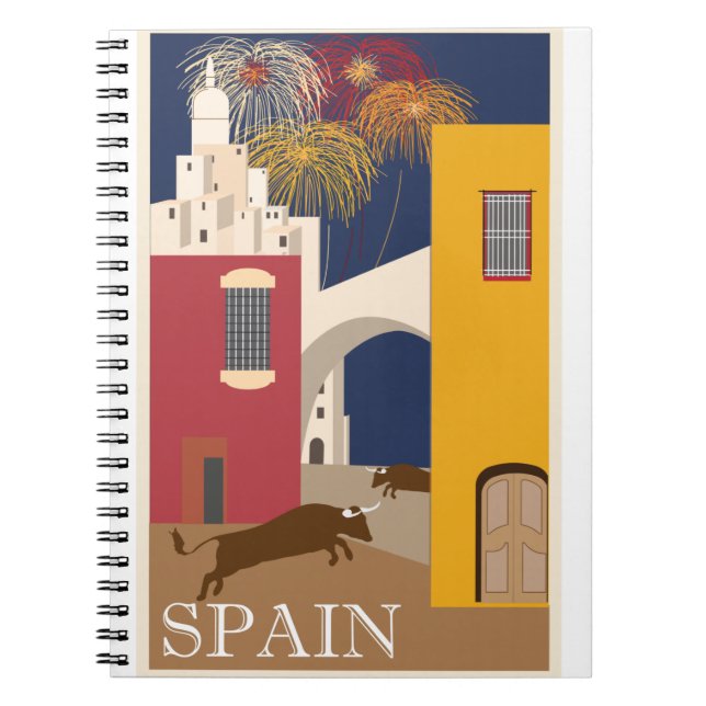 Carnet Vintage - Voyage - Poster - Espagne (Devant)