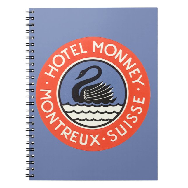 Carnet Vintage voyage, Swan Bird Hotel Monney Suisse (Devant)