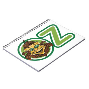Carnet Vintage Wizard of Oz, Lion in the Letter O