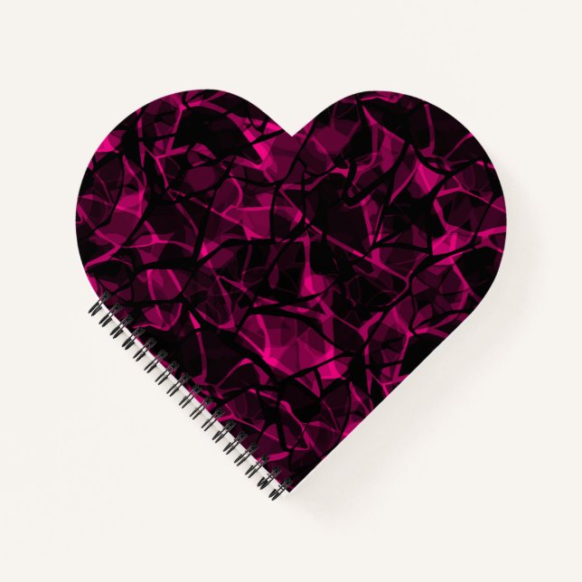 Carnet violet Abstrait (Devant)