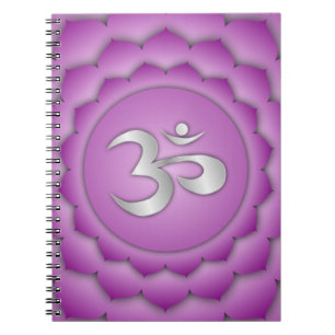 Carnet Violet Couronne Chakra Chi énergie Spirituel Zen