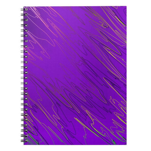 Carnet violet marbré (Devant)