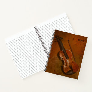 Carnet Violon & Bow - Choix de pages intérieures - Taille