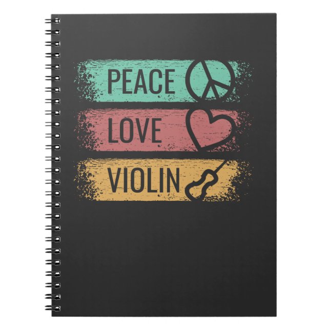 Carnet Violoniste violon (Devant)