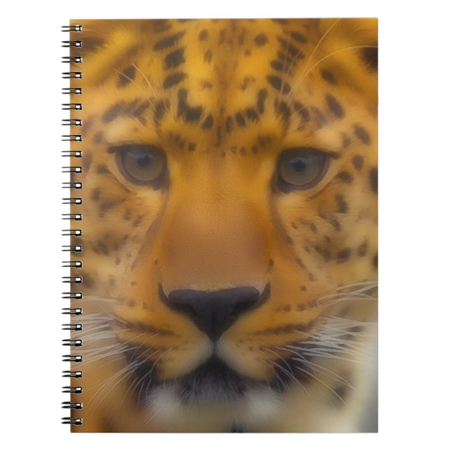 Carnet Visage de léopard (Devant)