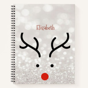 Carnet Visage de Renne Adorable, Bokeh