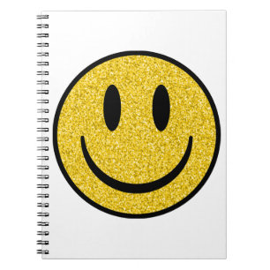 Carnet Visage de sourire parties scintillant