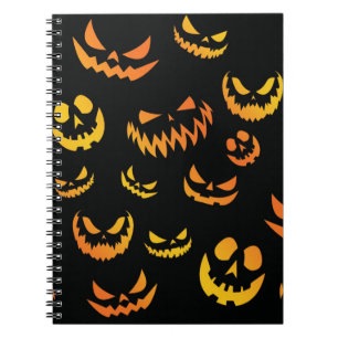 Carnet Visage du Citrouille Jack-o'-lantern
