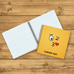 Carnet Visage lançant un baiser
