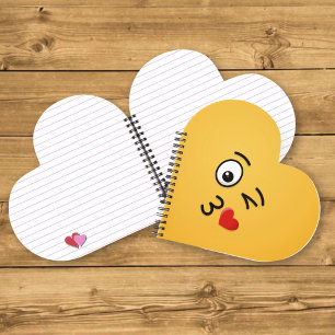 Carnet Visage lançant un baiser