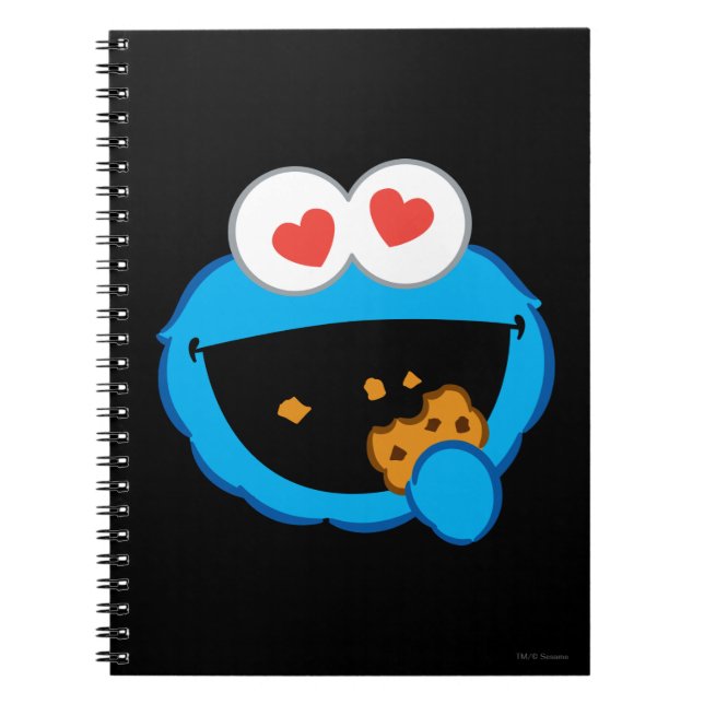 Carnet Visage souriant de biscuit aux yeux en forme de co (Devant)