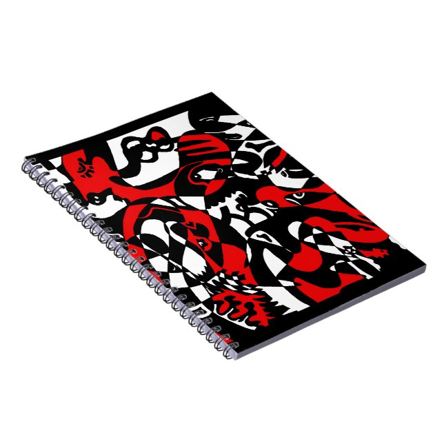 Carnet "Visages" Art Abstrait (Côté Droit)