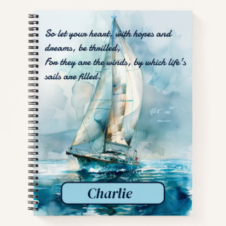 Carnet Voilier Personnalisé Yacht Inspiration Hardcover
