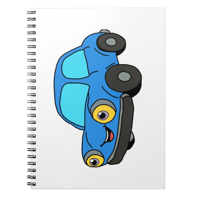 Carnet Voiture bleue (Devant)