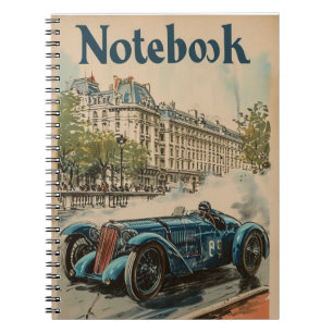 Carnet Voiture de course vintage à Paris
