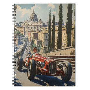 Carnet Voiture de course vintage à Rome