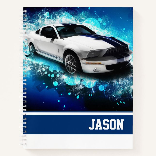 Carnet Voiture de sport (Devant)