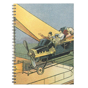 Carnet Voiture décapotable Steampunk de science-fiction v